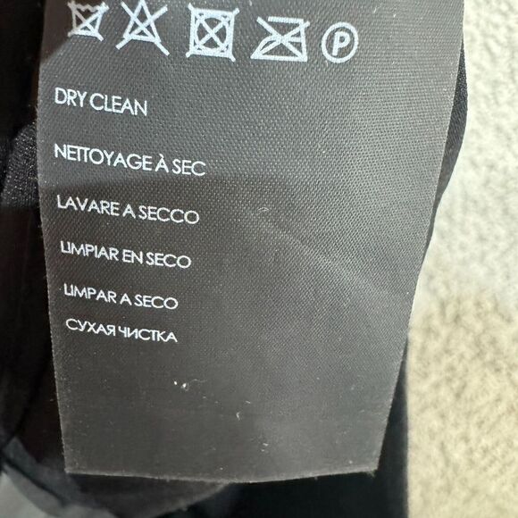 Club Monaco Kelela Fringe Shorts Women's 00 Black Textured Pockets Lined New NWT - Picture 14 of 14